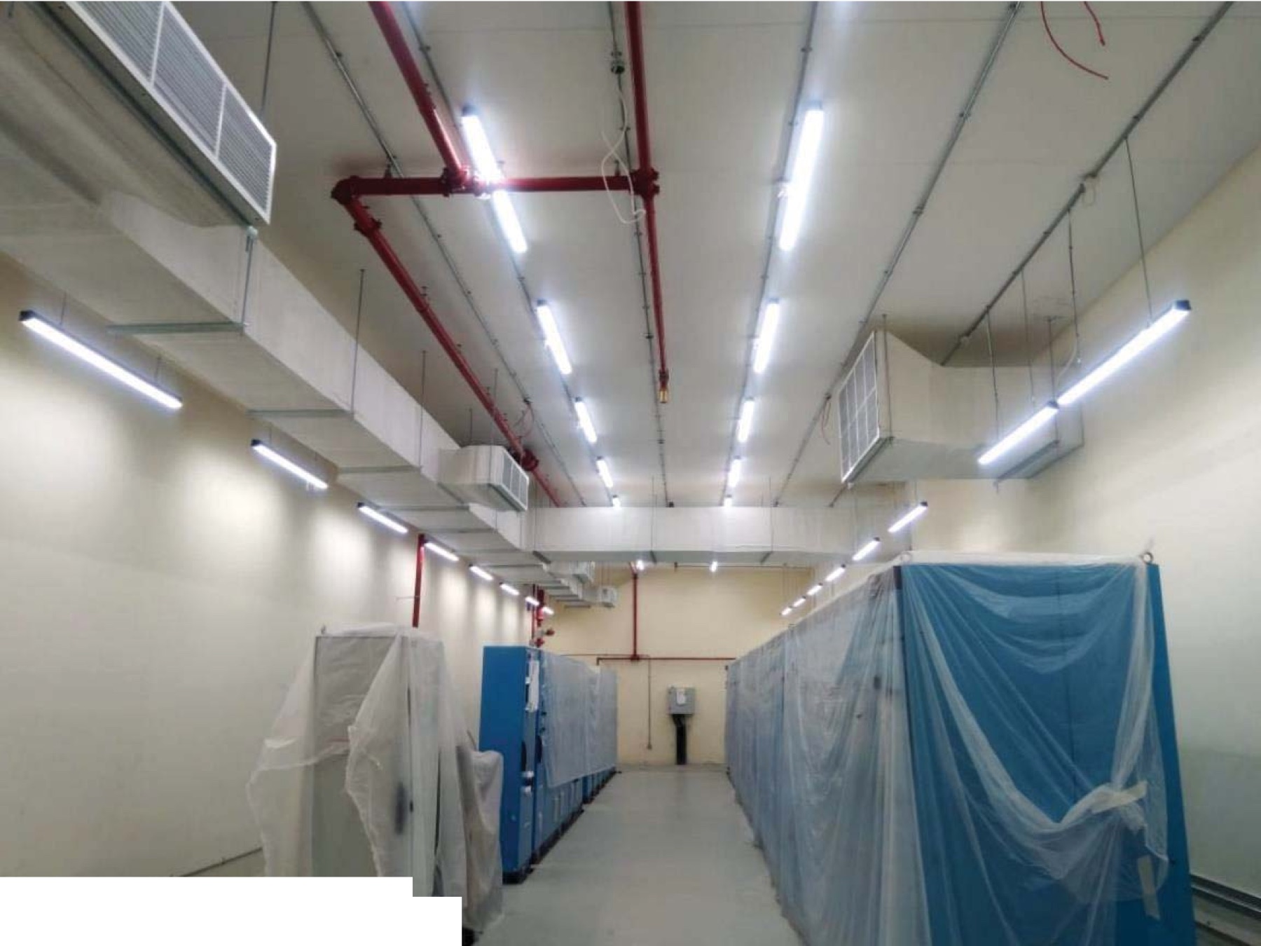 View of the Kalba City sewage treatment plant structures